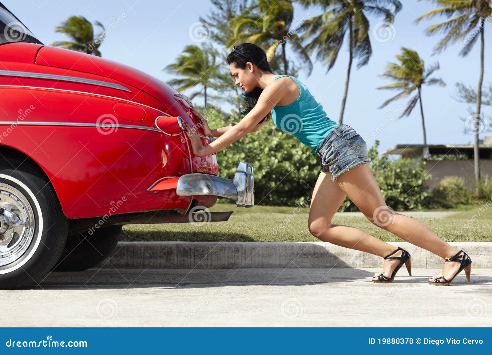 Woman Pushing Button On Vending Machine Royalty-Free Stock Image ...