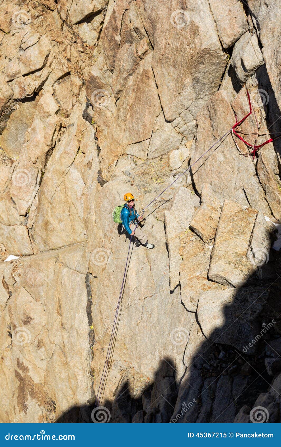 Woman Rappelling stock image. Image of descend, rappelling 45367215