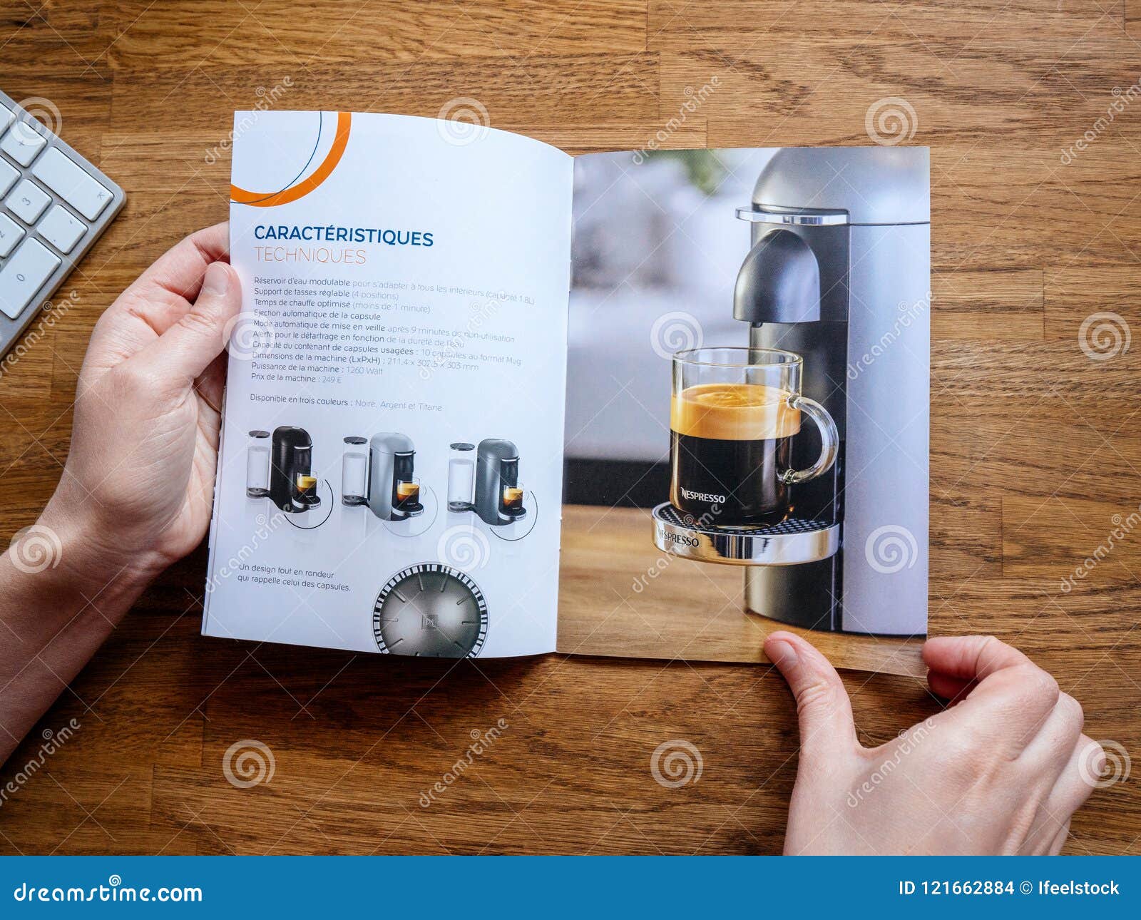 Reading about Nespresso Advertising Catalogue Editorial Image - of caffeine, exclusive: 121662884