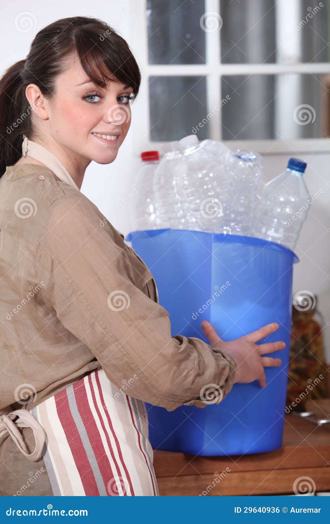 Woman recycling stock photo. Image of ecocitizen, soft 29640936