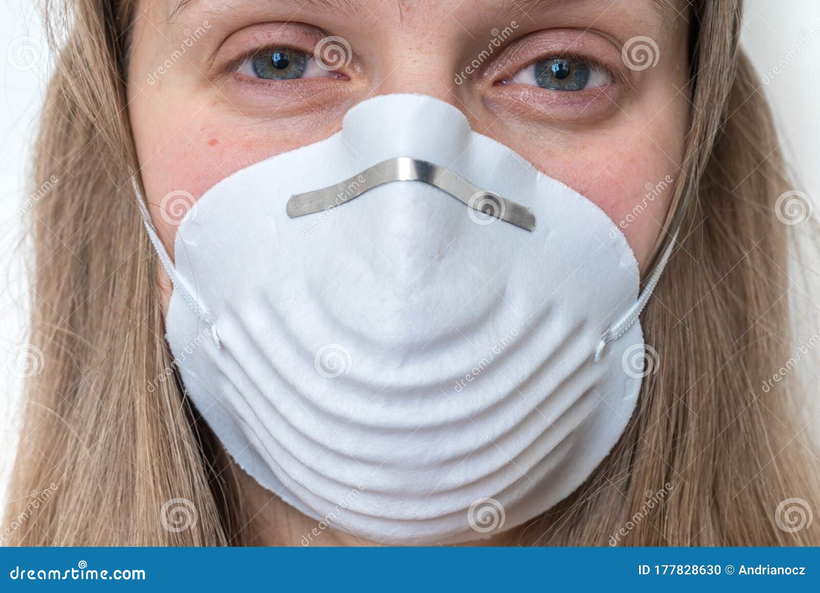 Woman with Respirator Mask - Coronavirus Concept Stock Photo - Image of ...