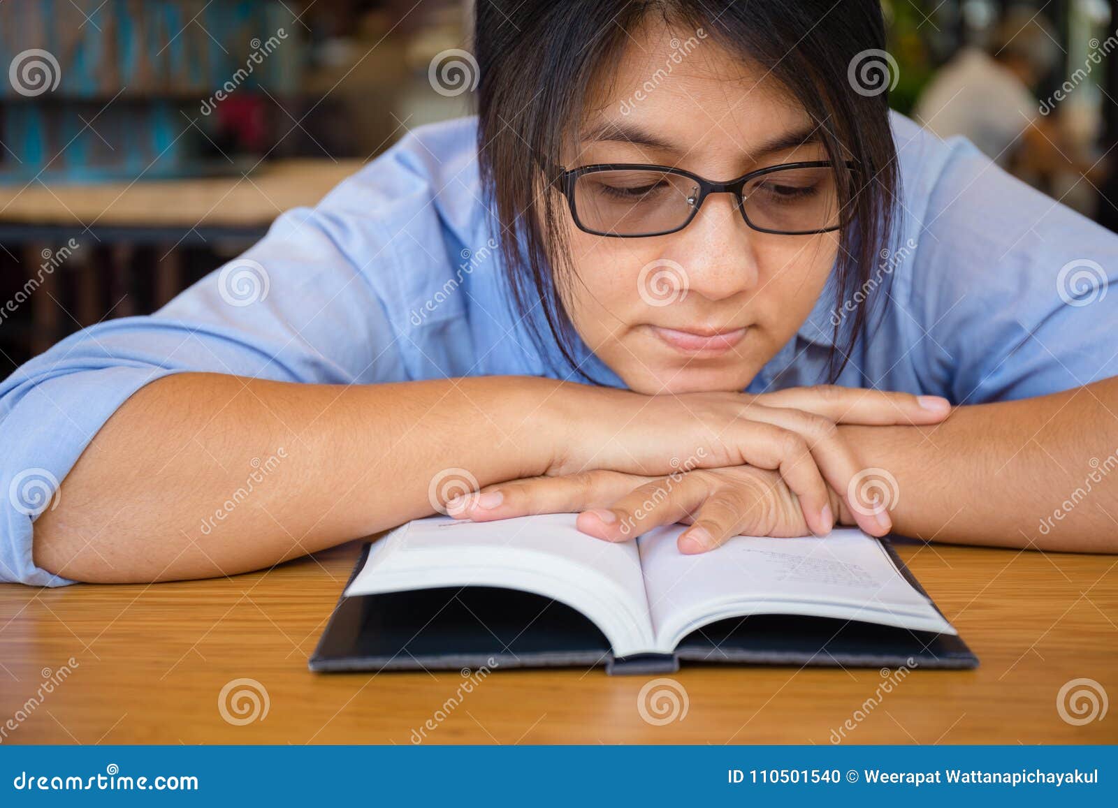 Reading Book on Table stock photo. Image of hardcover 110501540