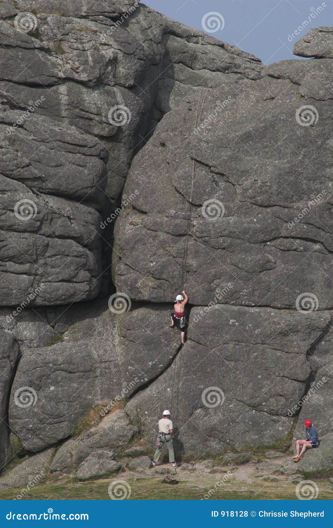 Woman rock climbing 1 stock photo. Image of vacation, mountaineering