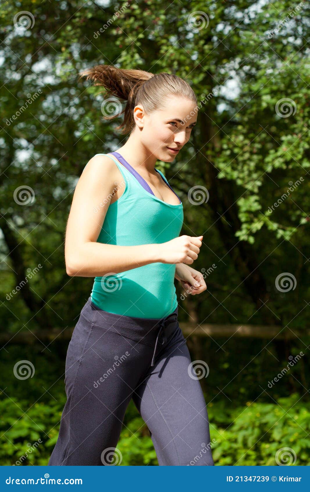 Woman running stock image. Image of fitness, attractive - 21347239