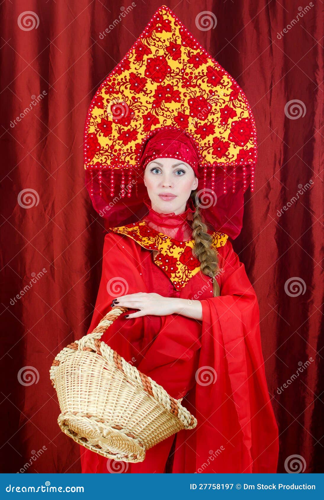 Woman In Russian Traditional Clothes Stock Image - Image: 27758197