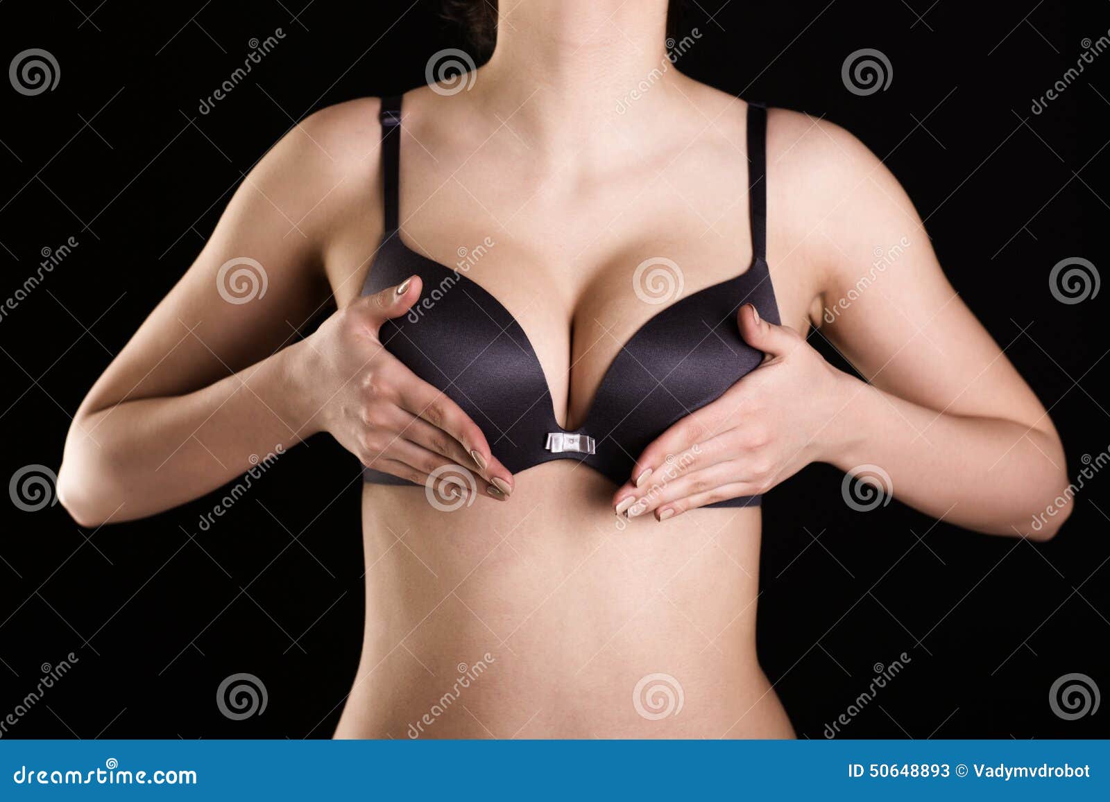 Big Boobs In Black Bra Stock Photo, Picture and Royalty Free Image. Image  26252289.