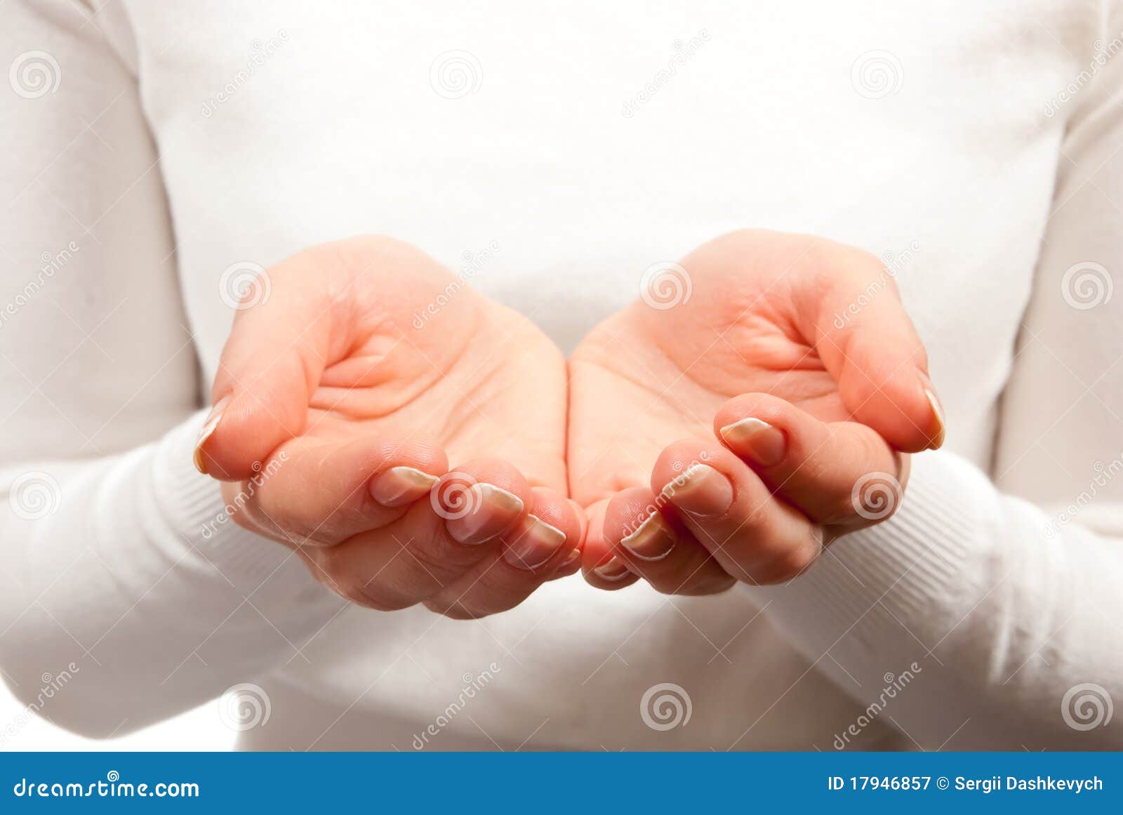 Woman s cupped hands stock image. Image of beauty, motivation - 17946857