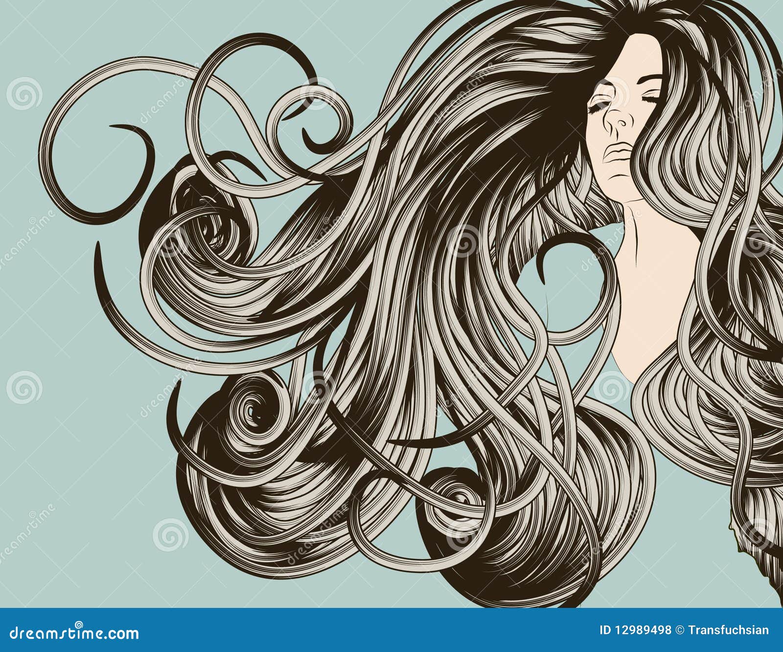 Flowing Hair Girl Logo - wide 9
