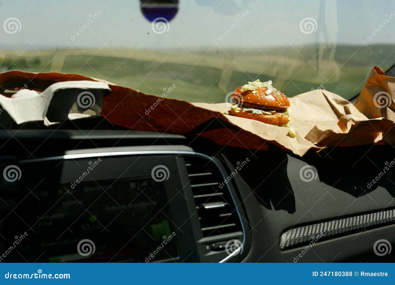 Wife tastes joystick in the car