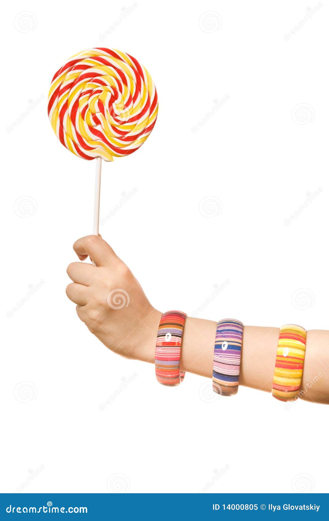 Woman S Hands with Lollipop Stock Image - Image of swirl, colorful ...