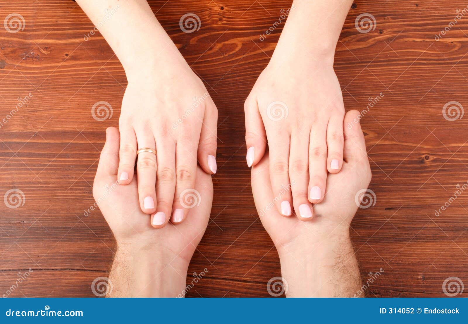 Woman's Hands On Man's Hands Stock Photo Image 314052
