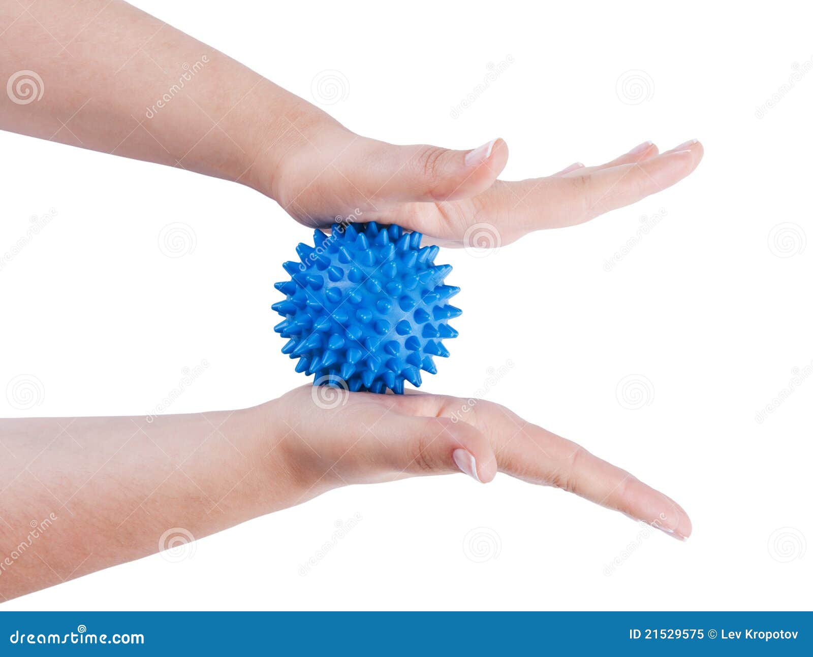 Woman S Hands with Massage Ball Stock Image Image of prickly, hand