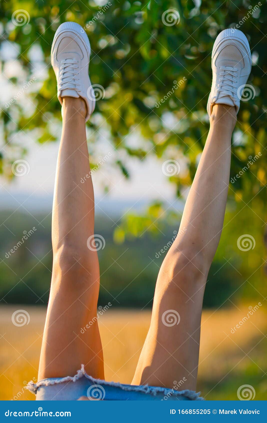 Woman S Leg Upside In V Shape Stock Image Image Of Polish Female