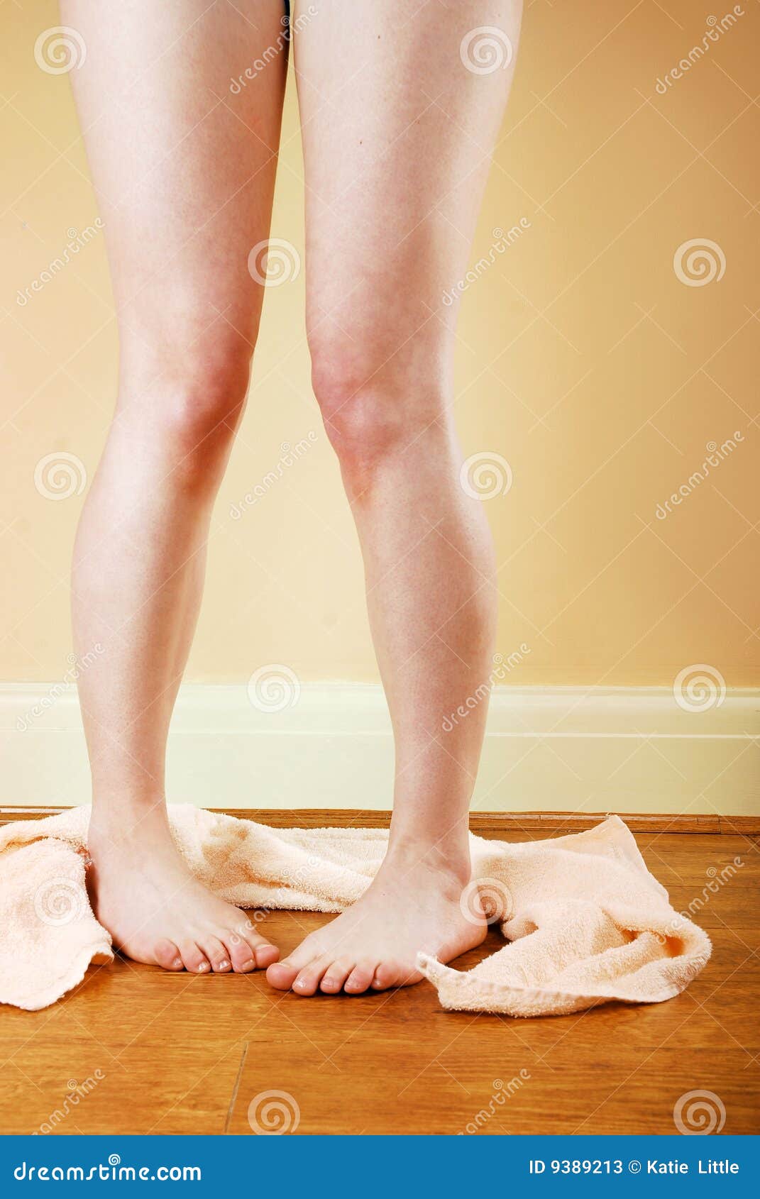 Womans Naked Body In Silhouette On