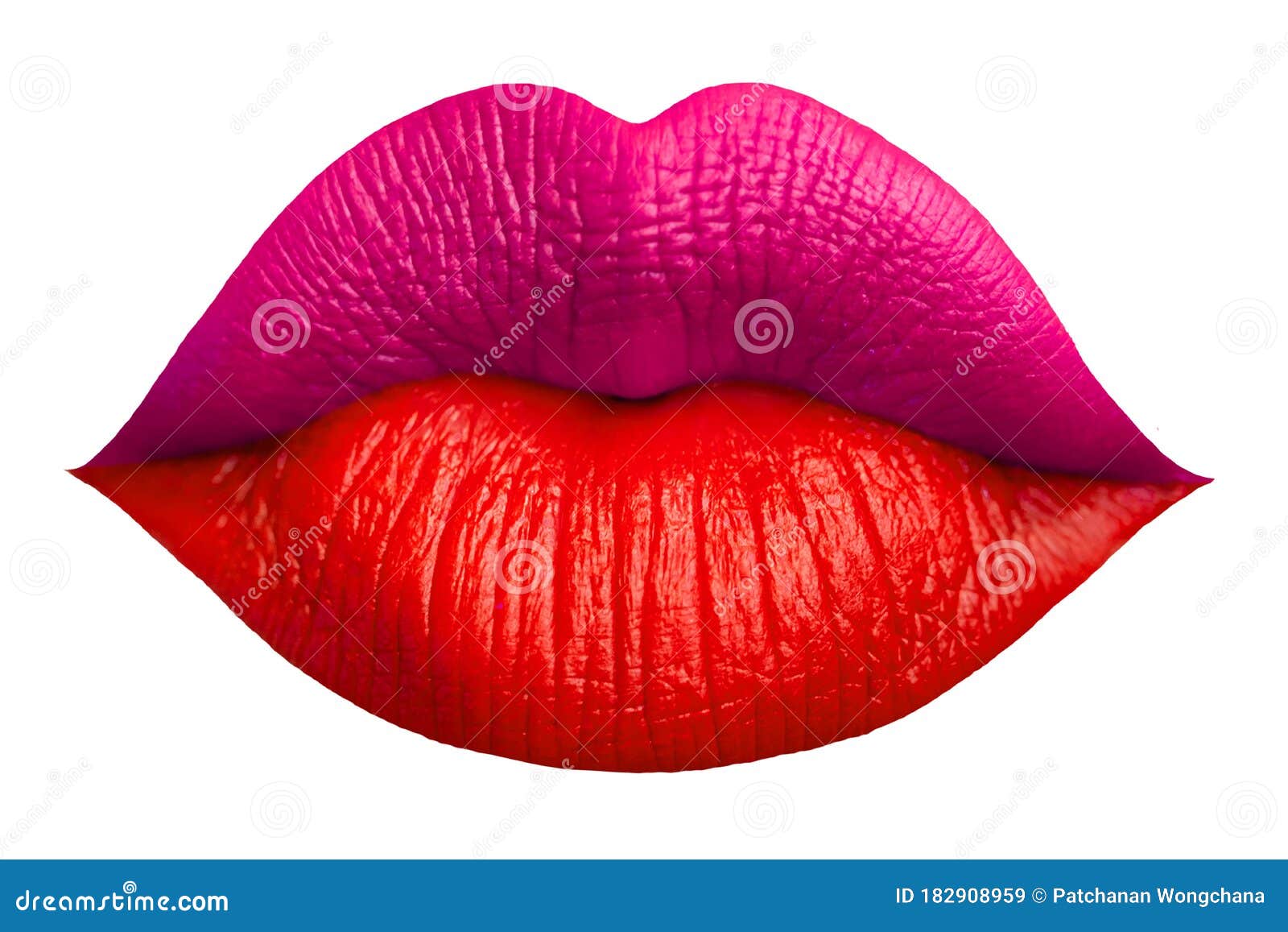 åbning Adskillelse offer Woman`s Lip .the Lip Prints of Color Different Women on a White  Background,Kiss Lips, Girl Mouth Stock Illustration - Illustration of  isolated, background: 182908959