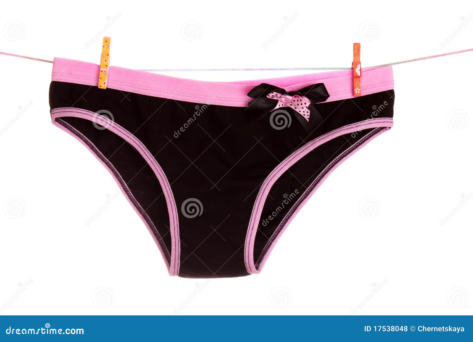 Woman s panties stock photo. Image of isolated, hang 17538048