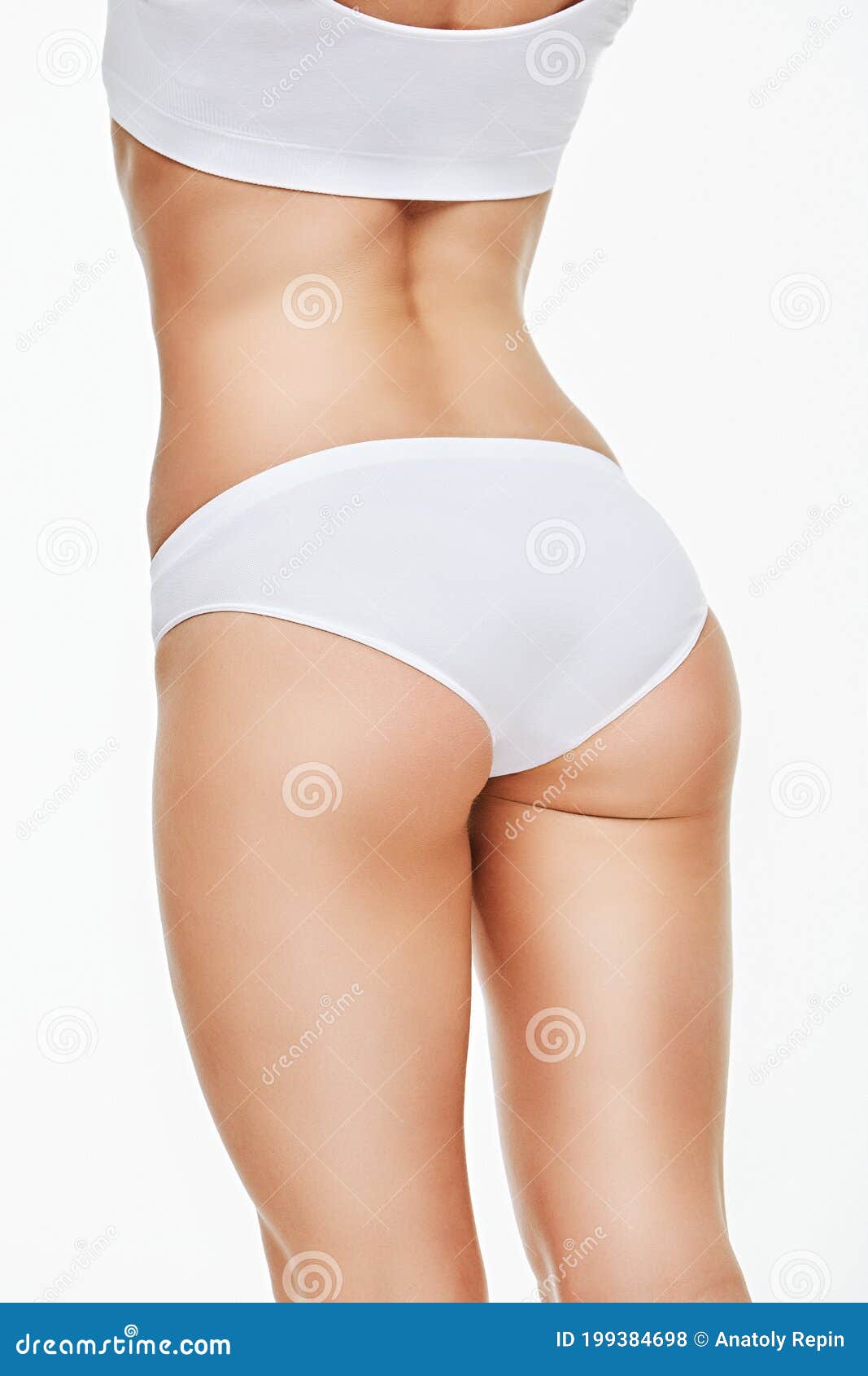 woman`s torso close-up  on white background