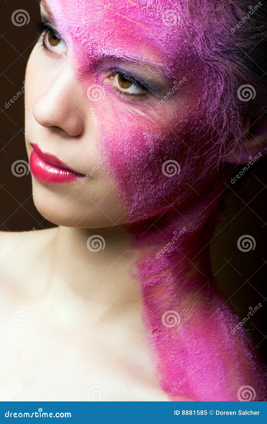 Woman with Sand on Her Skin Stock Image Image of head, face 8881585