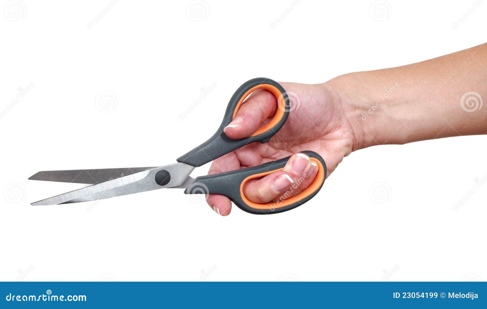 Woman with scissors. stock image. Image of tool, woman 23054199