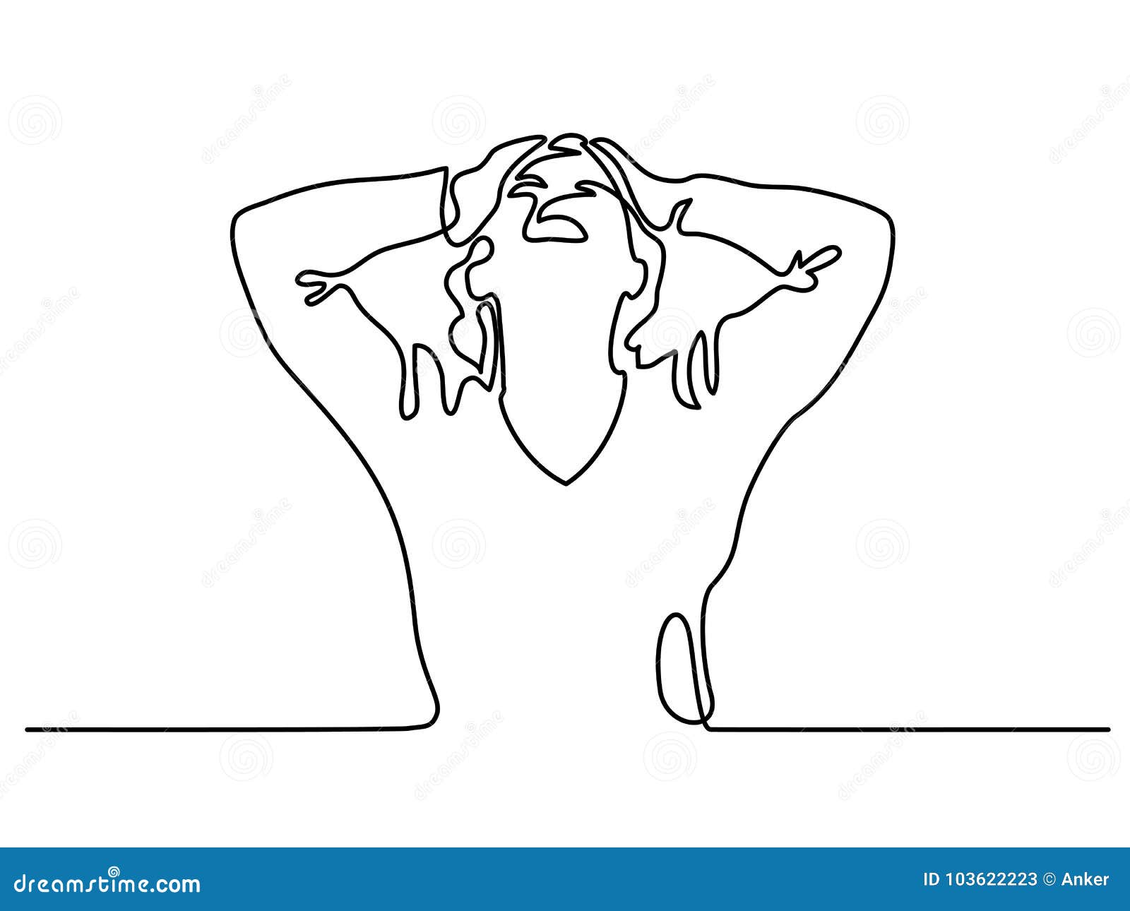 Woman screaming in despair stock vector. Illustration of sadness