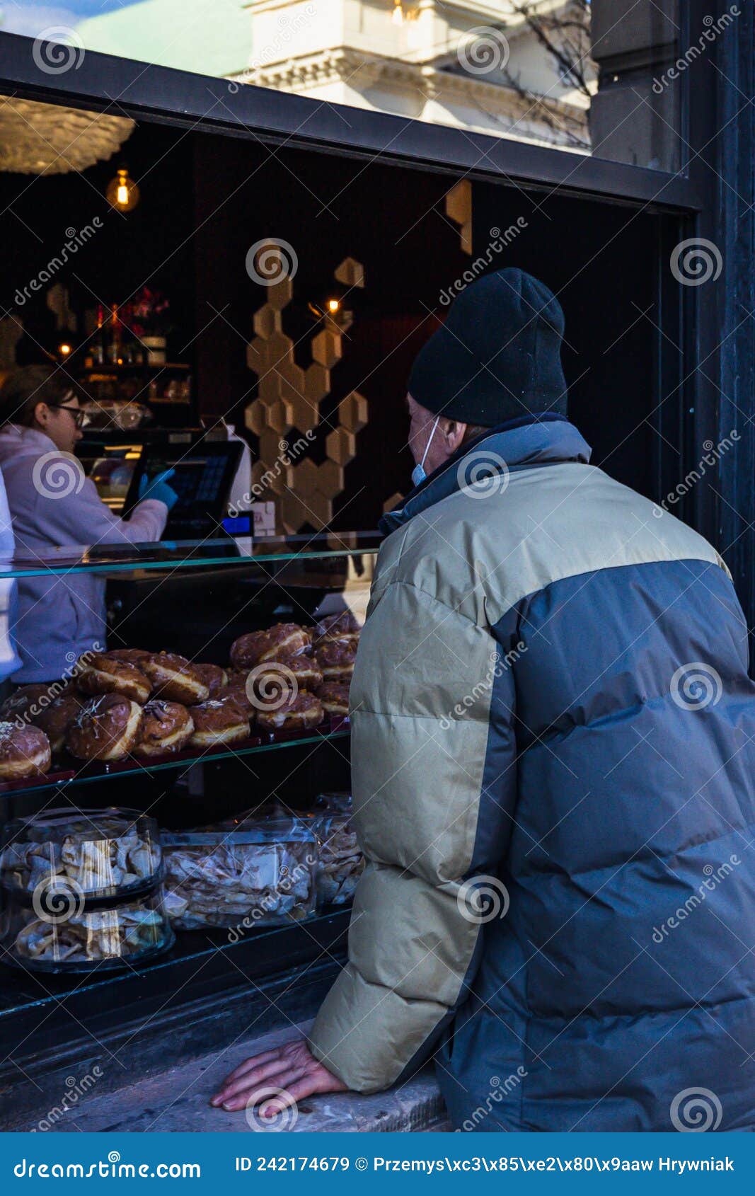 Selling Donuts on Fat Tuesday Poland Warsaw 24 02 2022 Editorial Stock ...