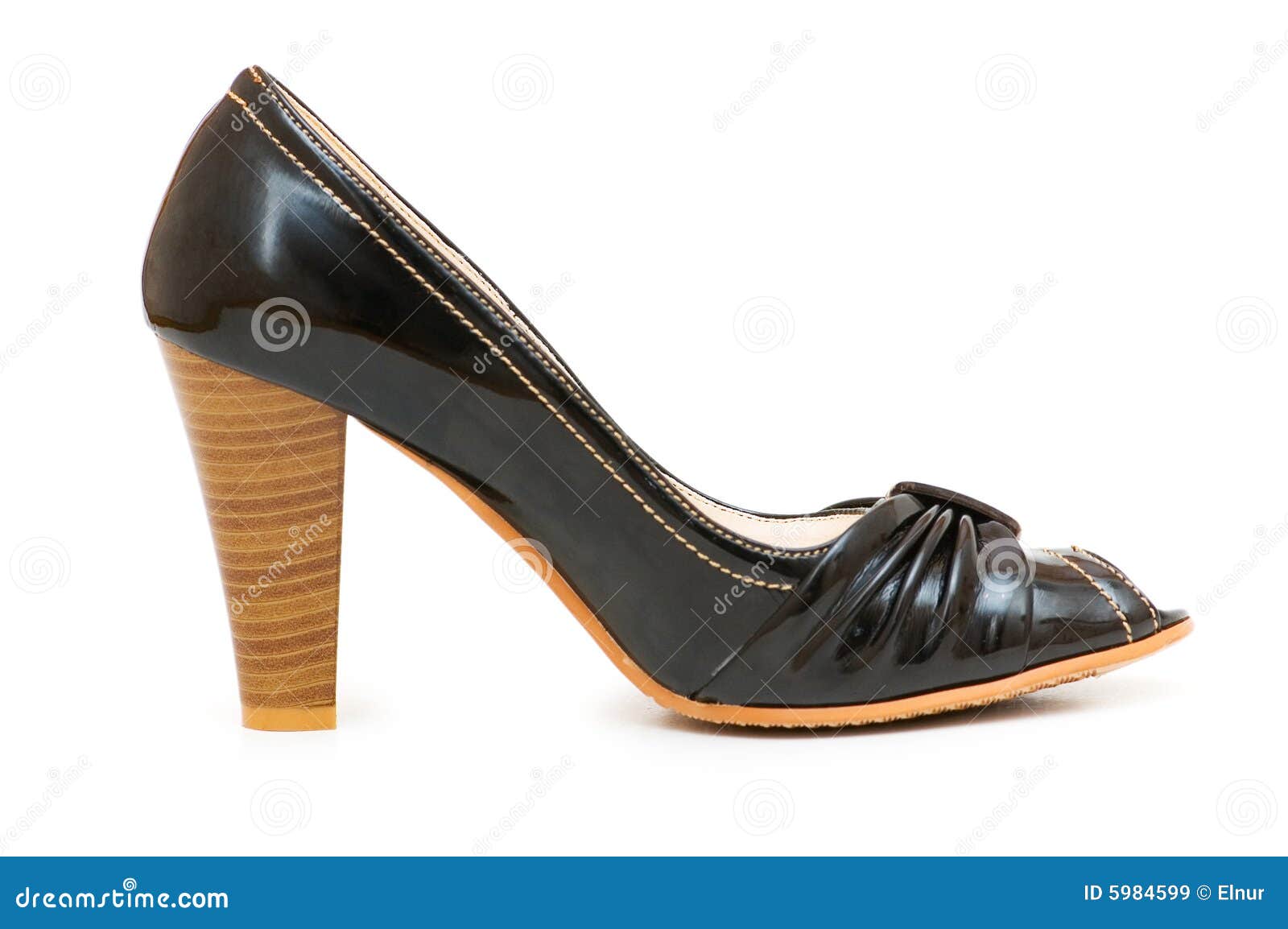 Woman Shoe Isolated on the White Background Stock Image - Image of ...