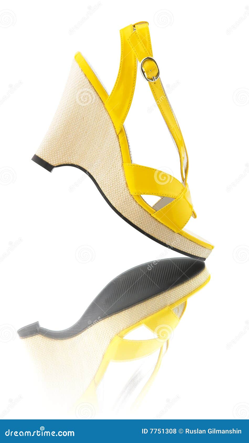 Woman shoe with reflection stock photo. Image of female 7751308