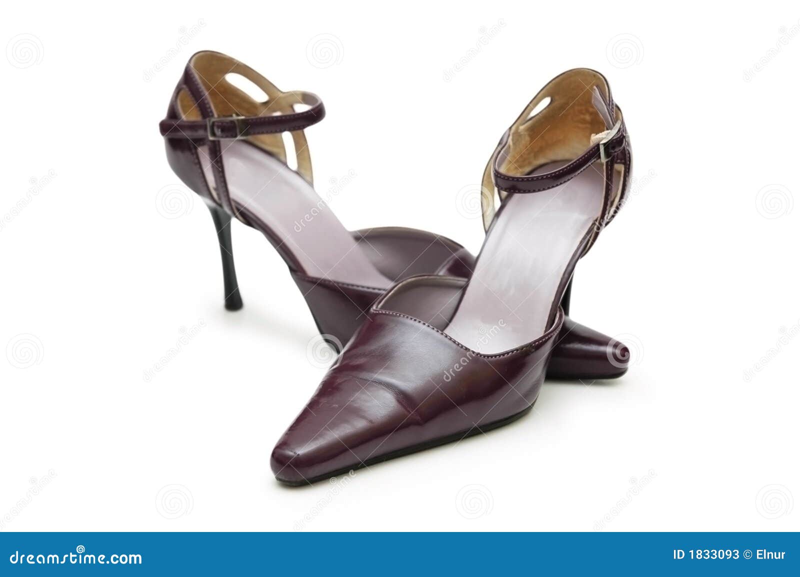 Woman shoes isolated stock image. Image of beautiful, leather - 1833093