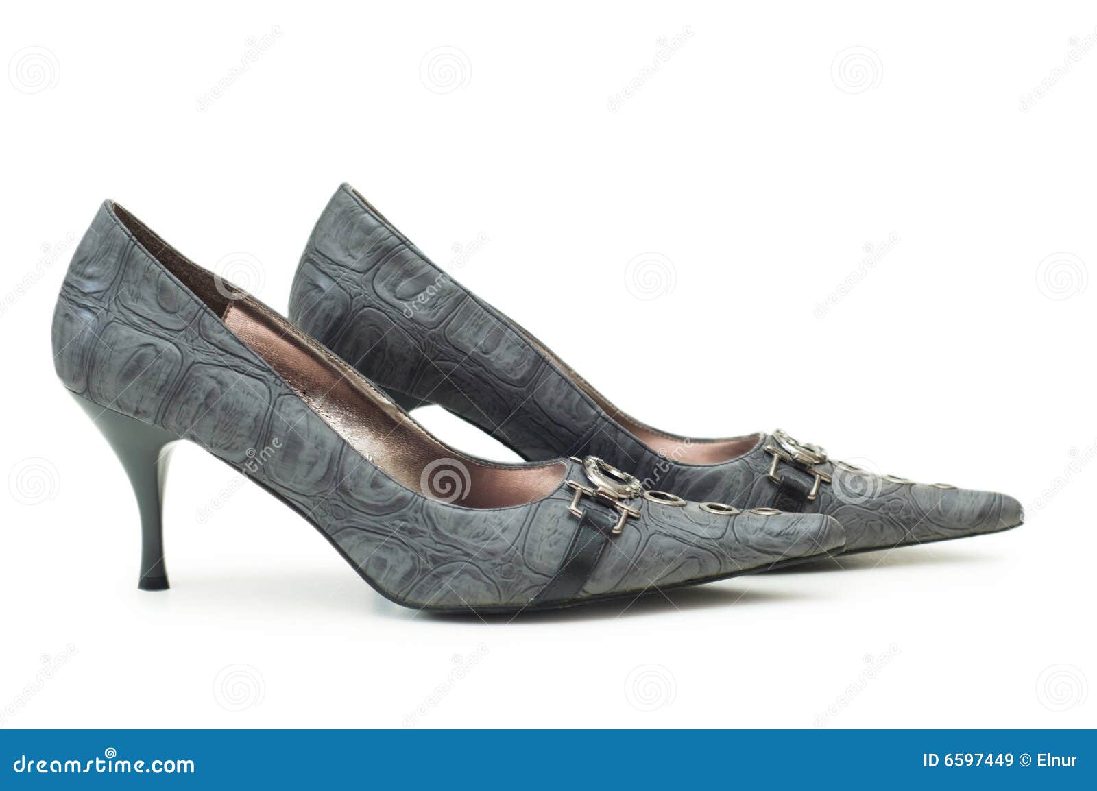 Woman shoes isolated stock image. Image of female, white - 6597449