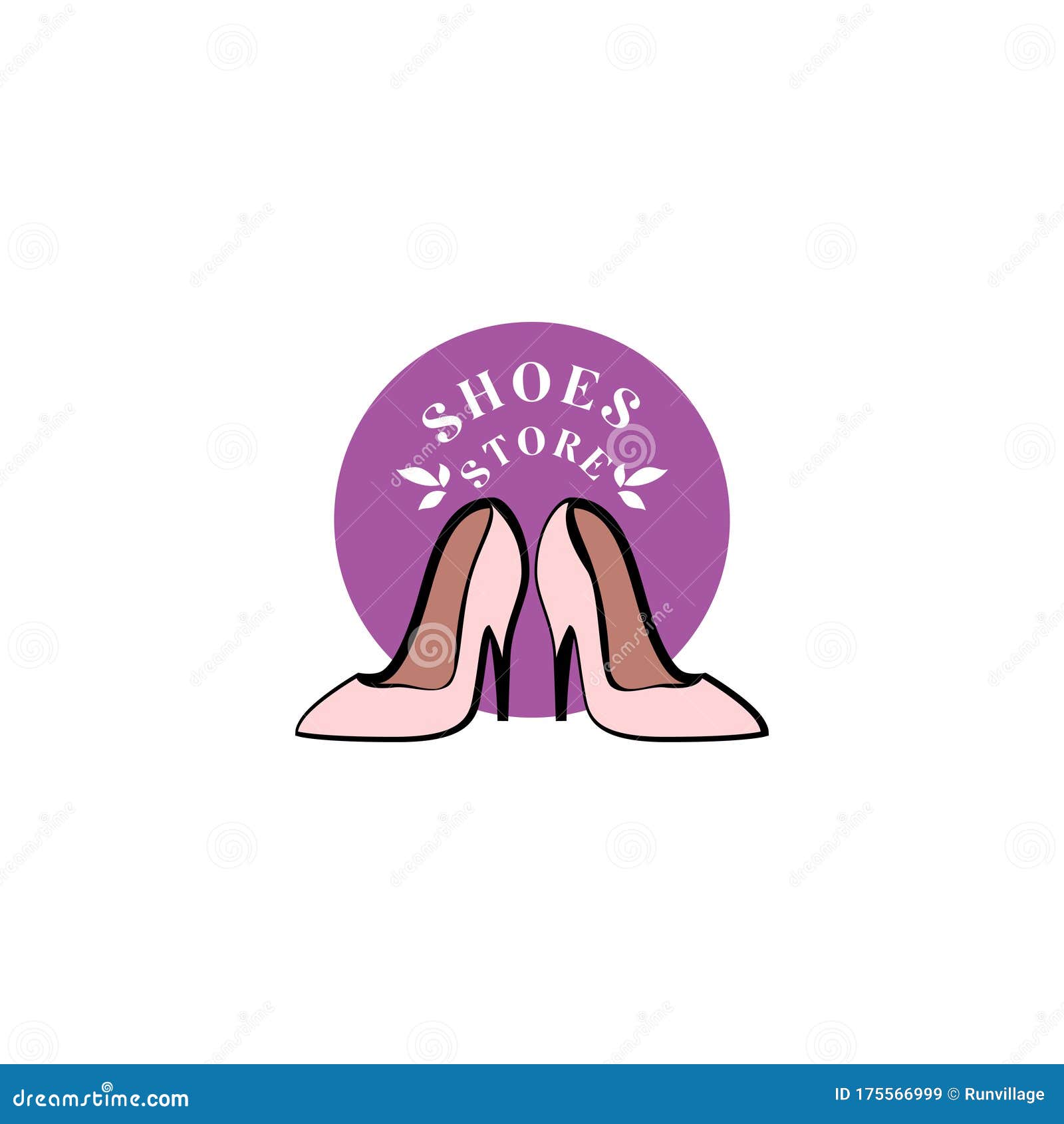 Woman Shoes Logo Design Vector Template. BeautIful Shoes Logo Stock ...