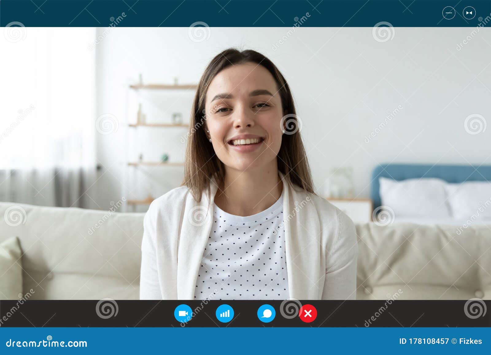 female psychologist provide psychological support to patient distantly by videocall