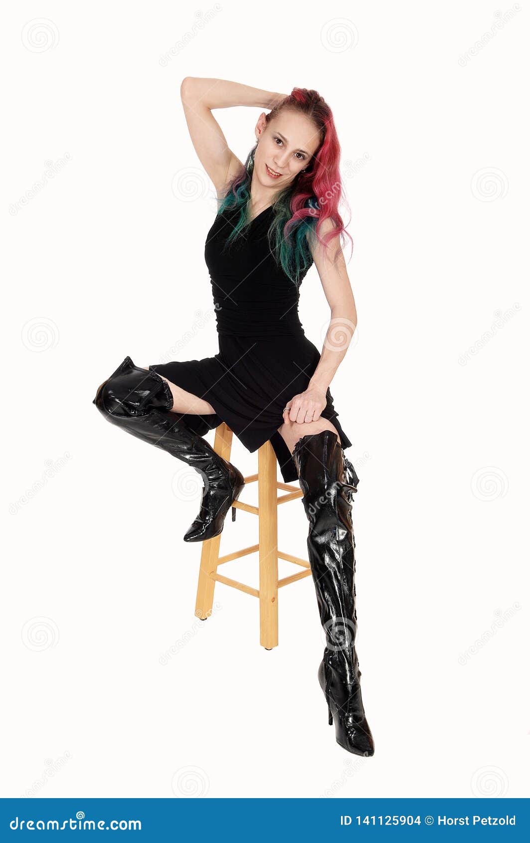 long black dress with boots