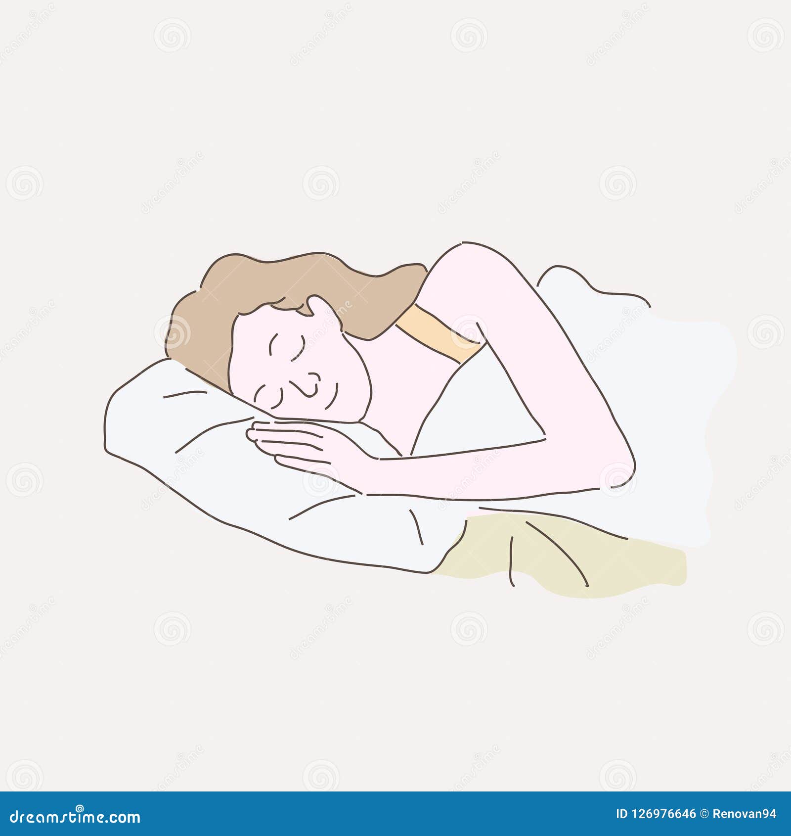 woman sleeping soundly.
