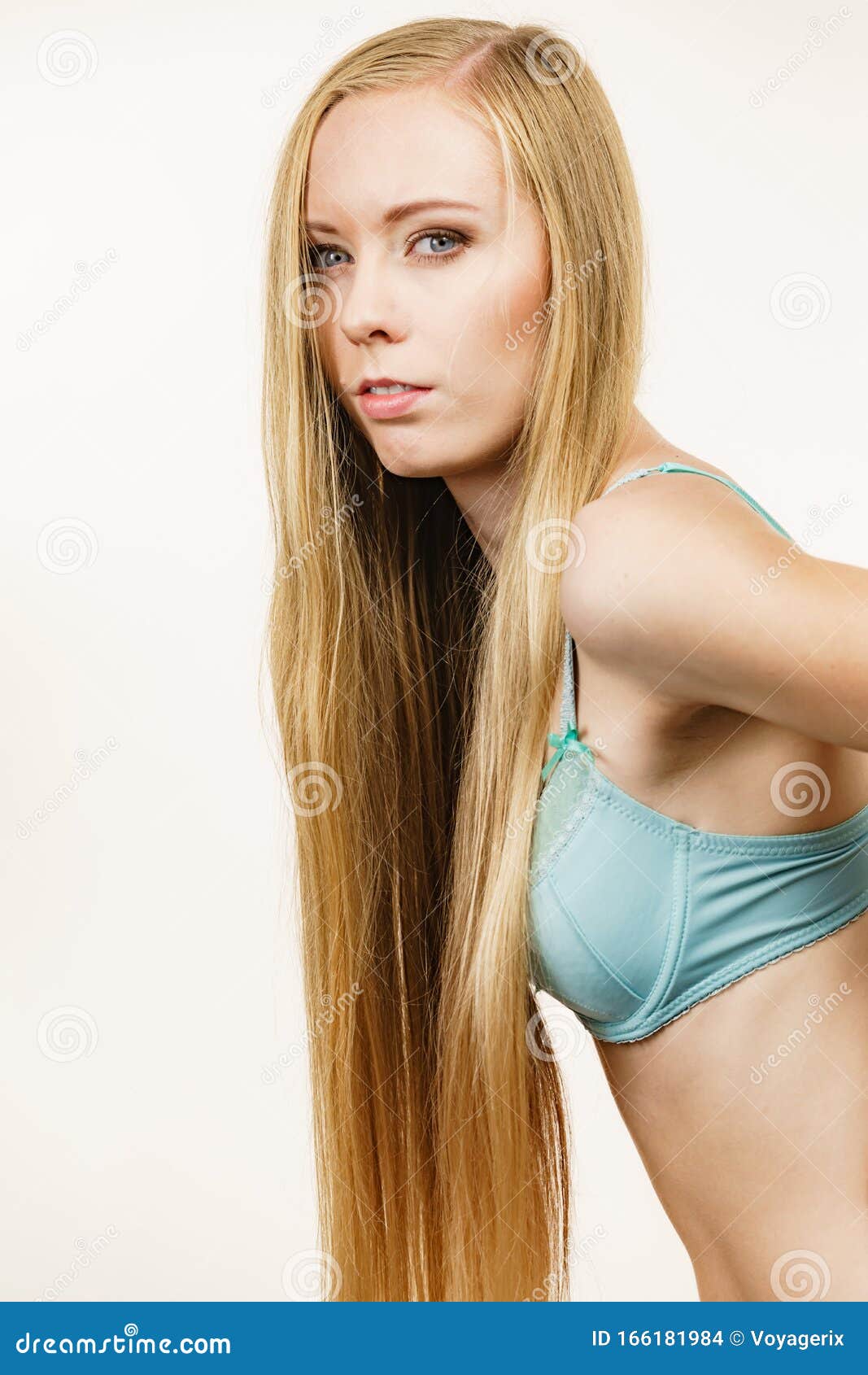 Woman Small Breast Wearing Bra Stock Photo - Image of underwear, chest:  166181984