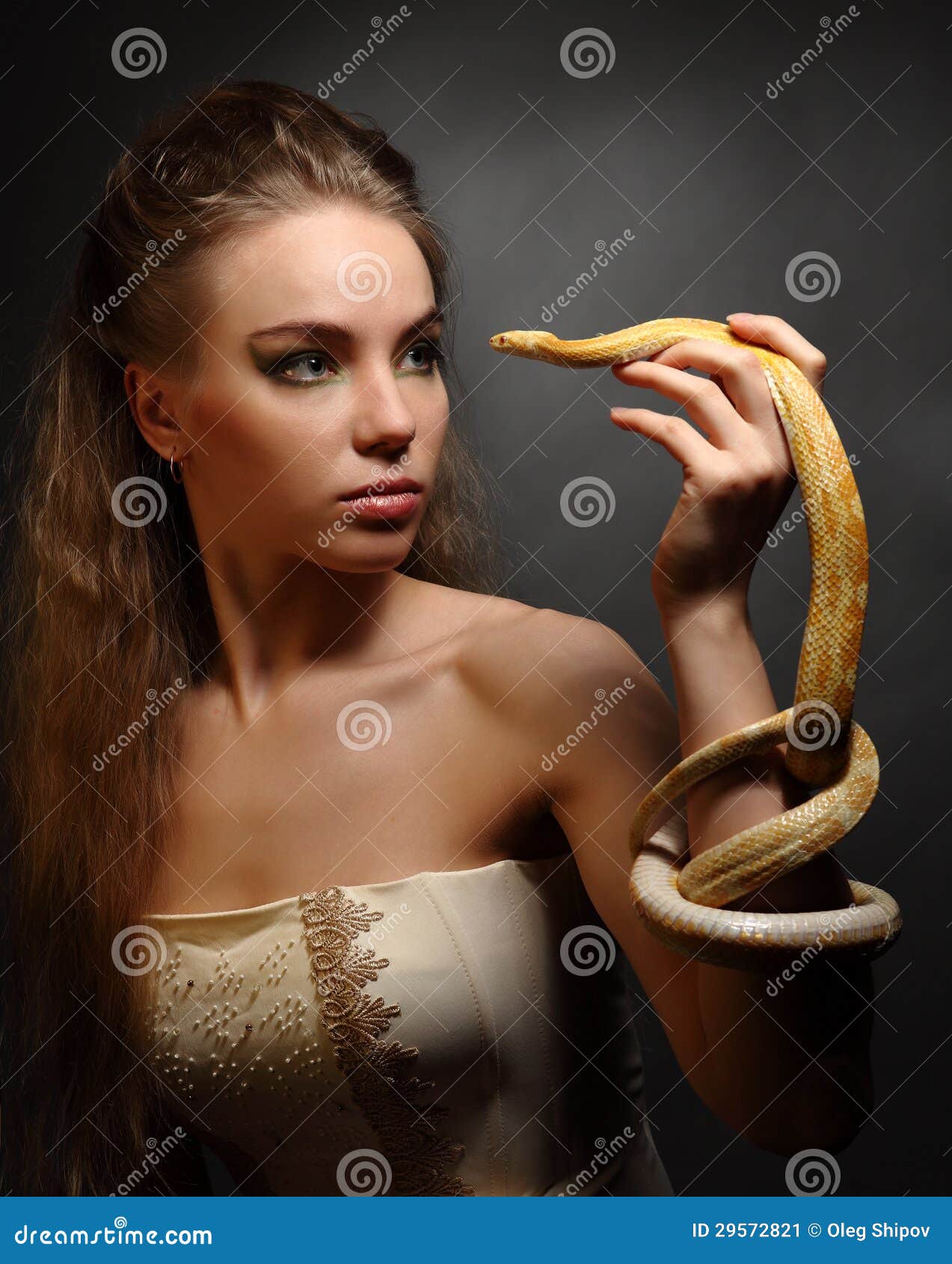 Woman With Snake Scales Stock Photography 31920170