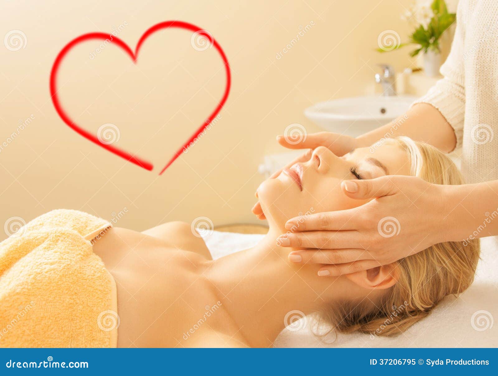 Woman In Spa Salon Getting Facial Stock Image Image Of Client