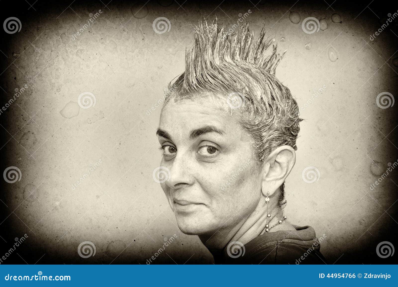 Woman with Spiky Blue Hair - wide 8