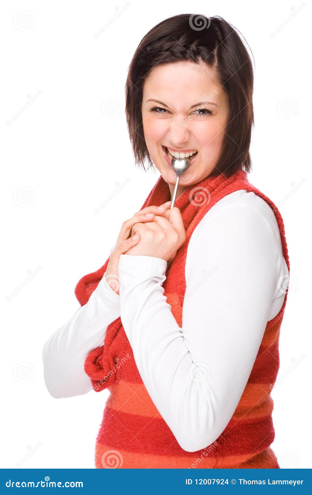 Woman With Spoon Stock Images Image 12007924