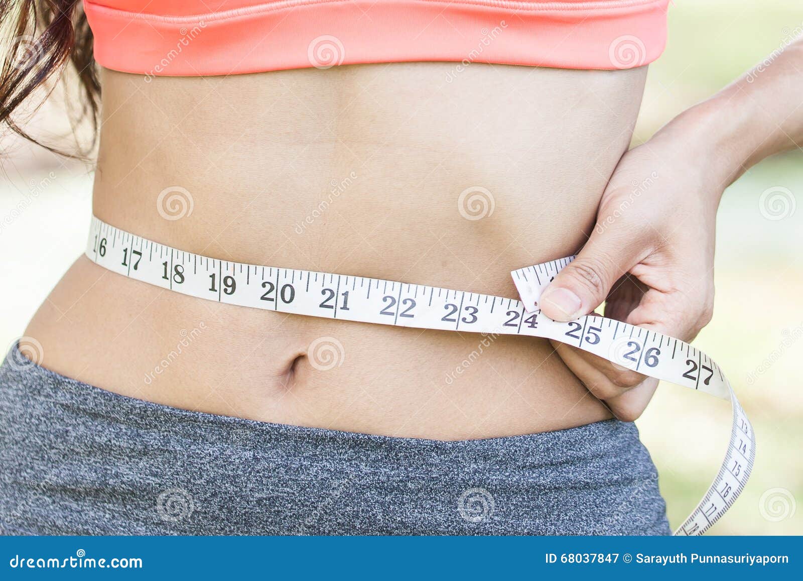 Woman Measuring Her Bra Size with Tape Measure Stock Image - Image of  attractive, tape: 66398121