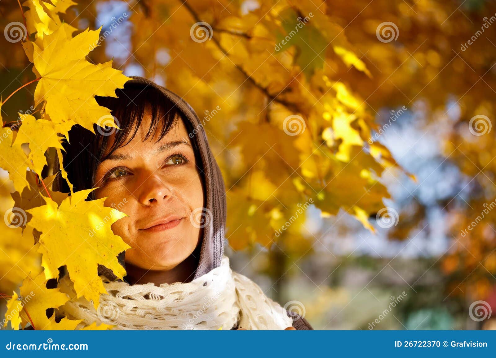 Woman standing in a park stock photo. Image of adult - 26722370