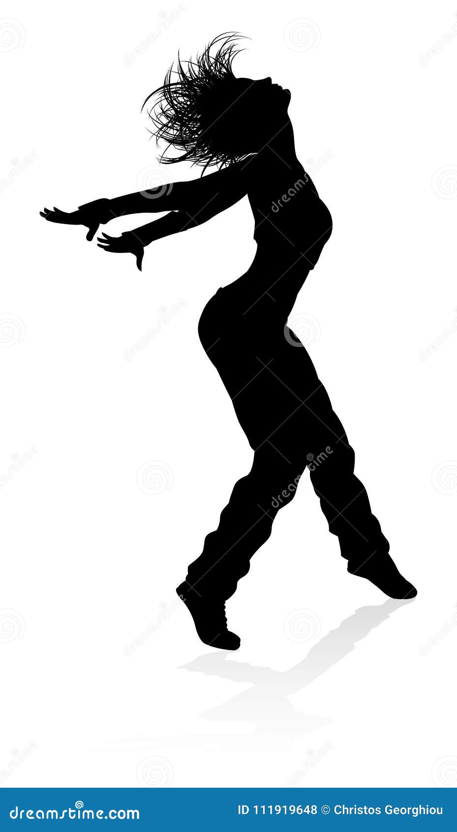 street dance dancer silhouette