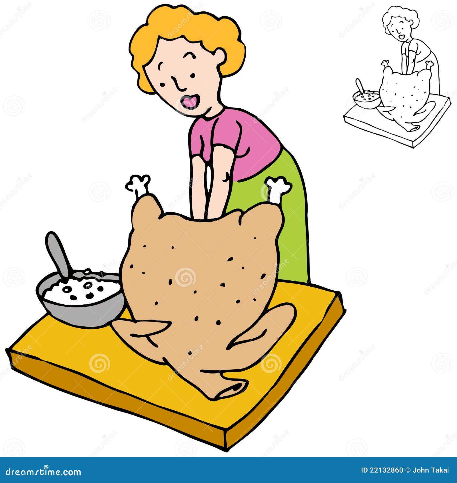 Turkey Stuffing Clip Art