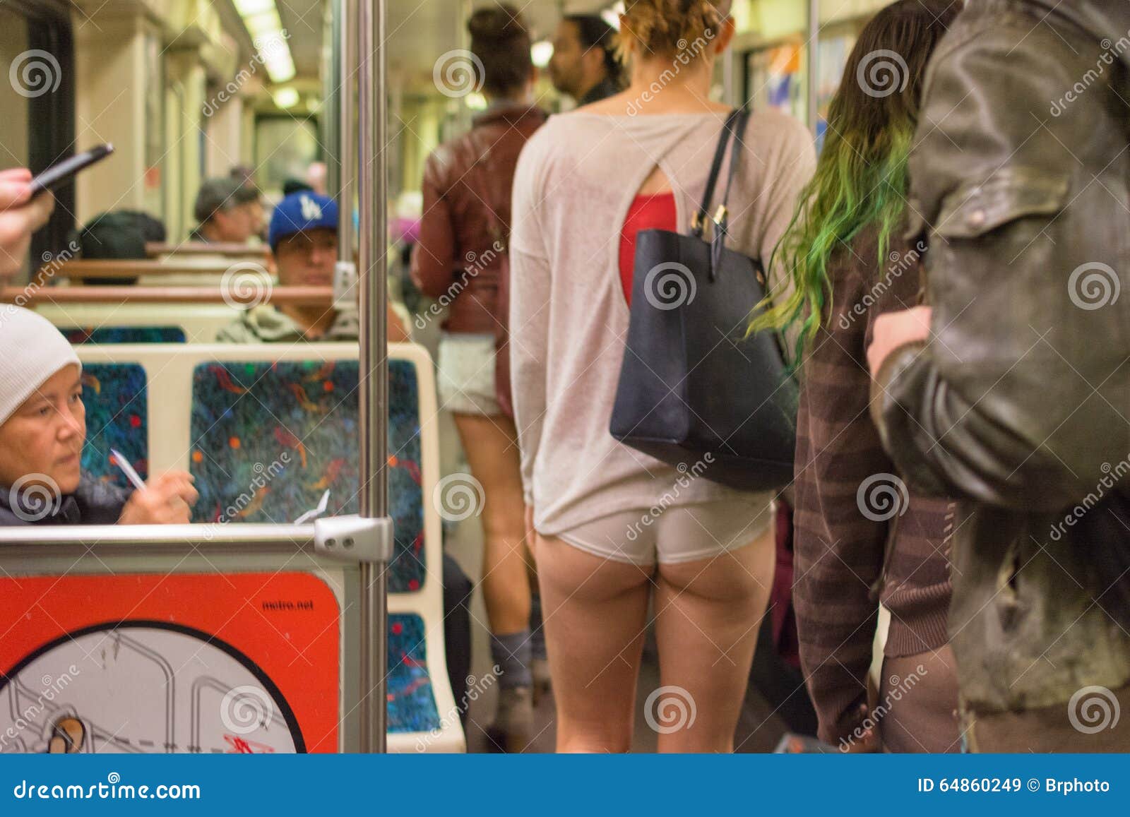 Travelers Travel Their Underwear No Pants Editorial Stock Photo