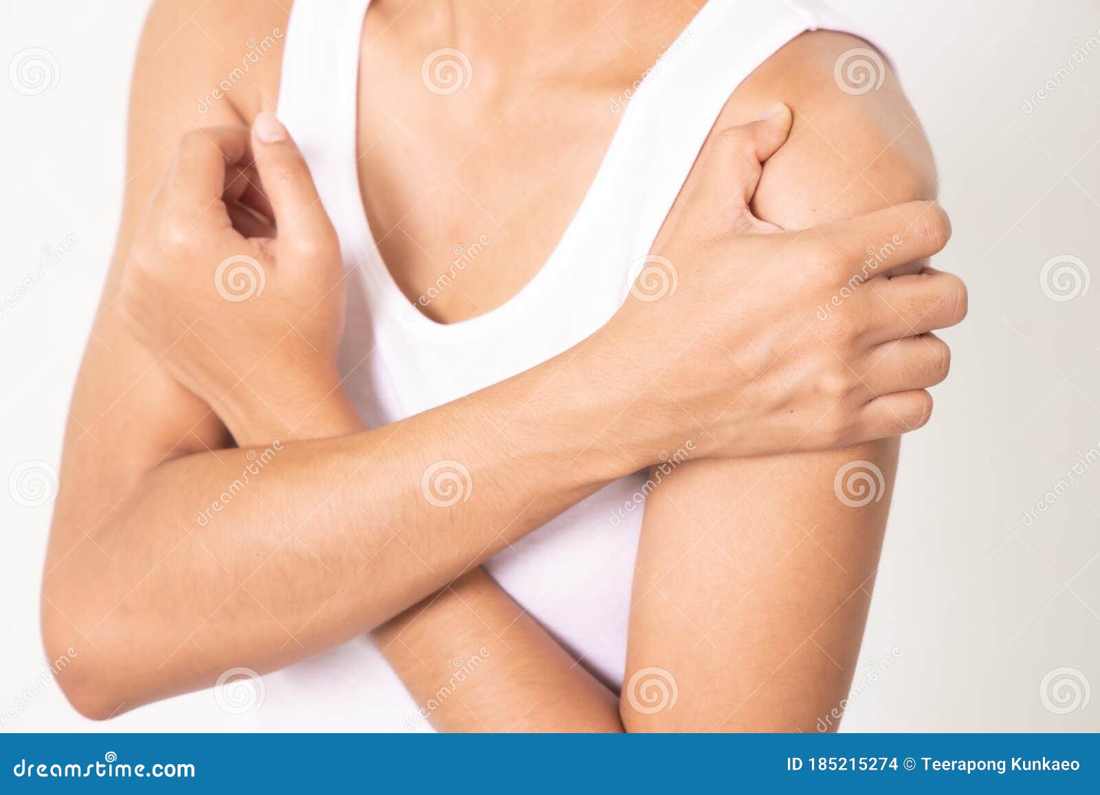 Body Pain Beautiful Woman Feeling Pain Elbows Painful Arm Stock Photos -  Free & Royalty-Free Stock Photos from Dreamstime