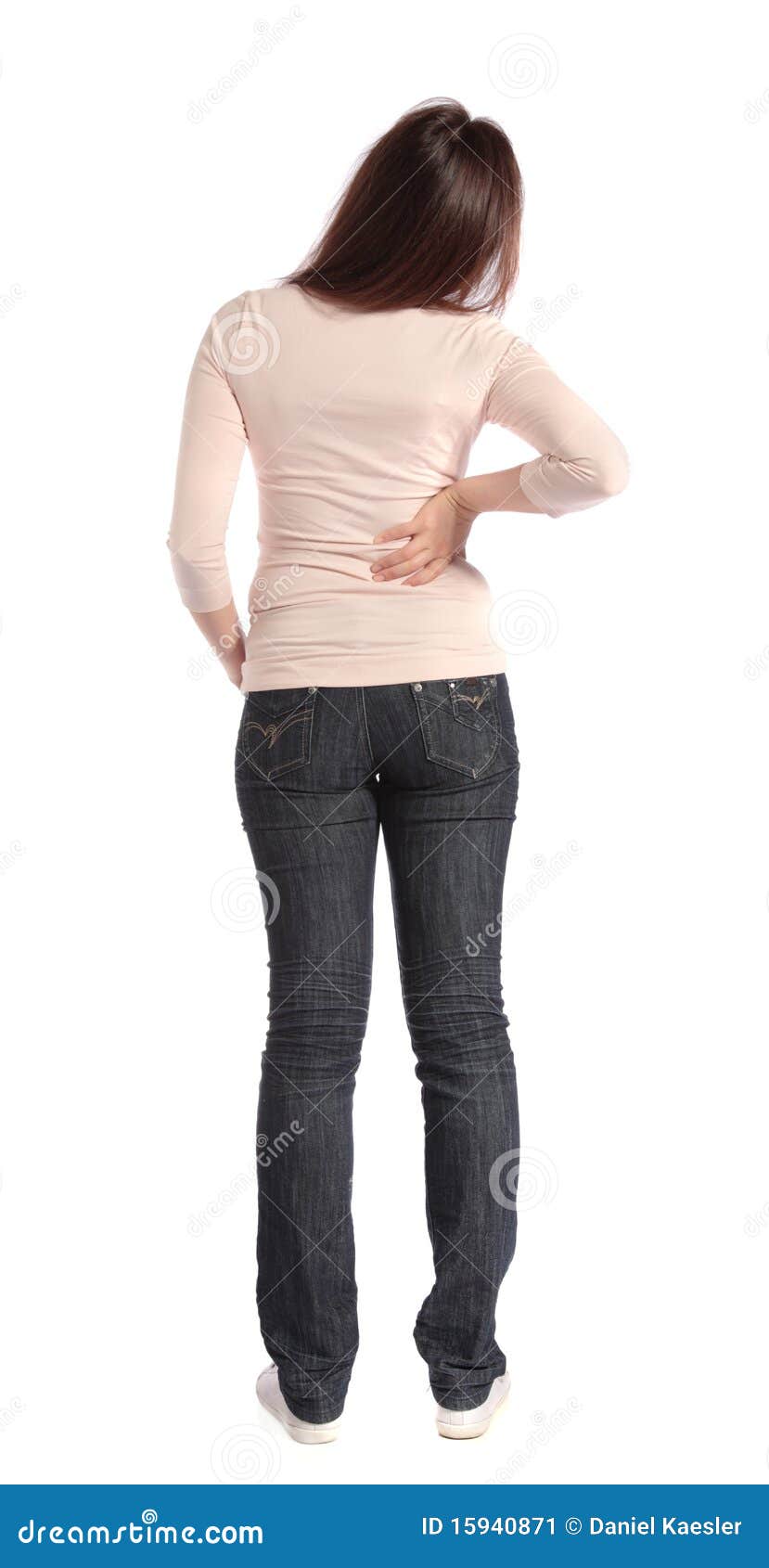 Woman Suffering From Backache Stock Image Image Of Young Woman 15940871