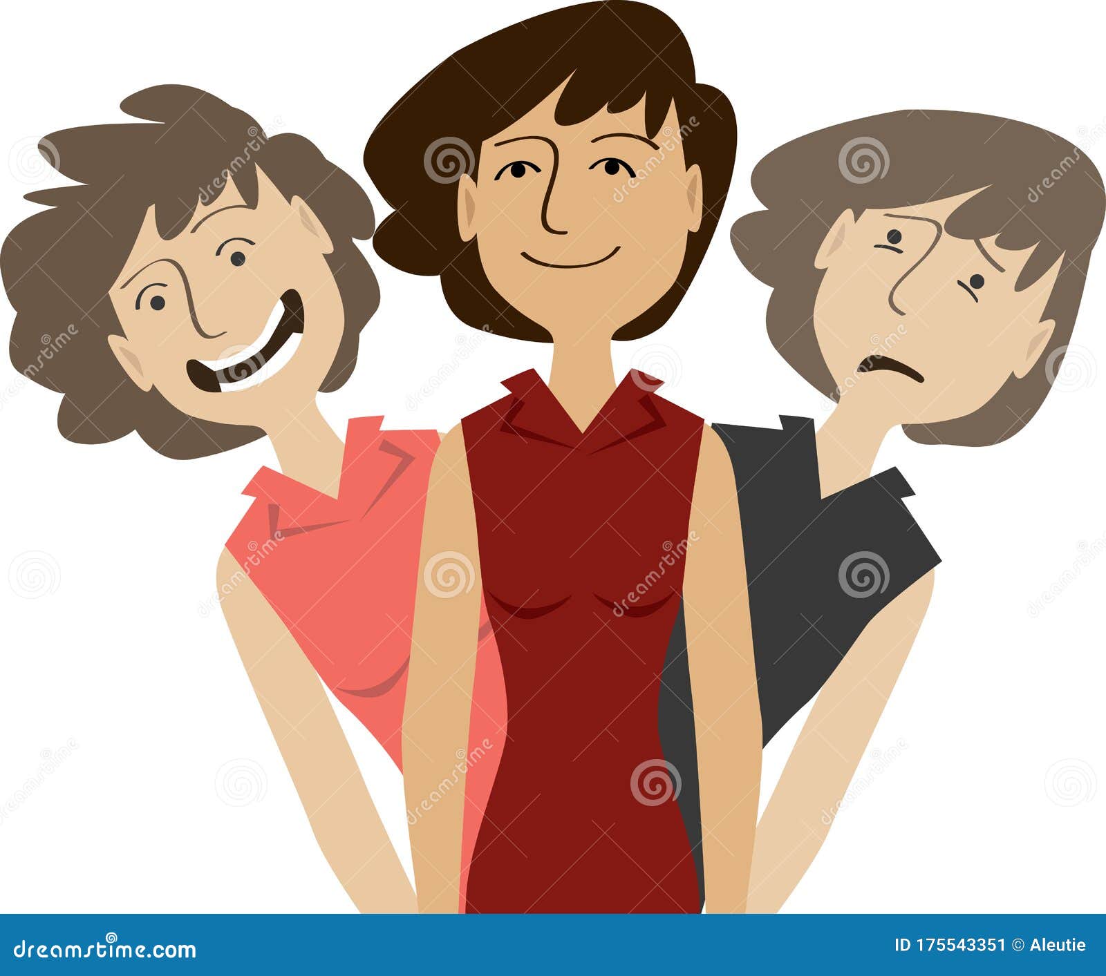 Bipolar disorder stock vector. Illustration of mood - 175543351