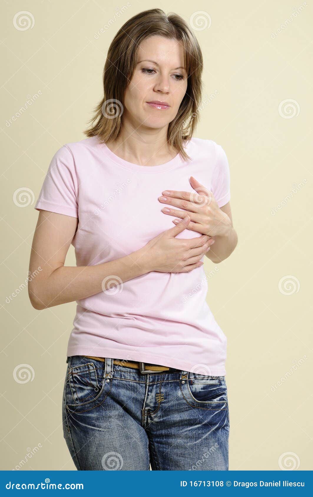 Woman Suffering from Chest Pain Stock Photo Image of diet, menstrual