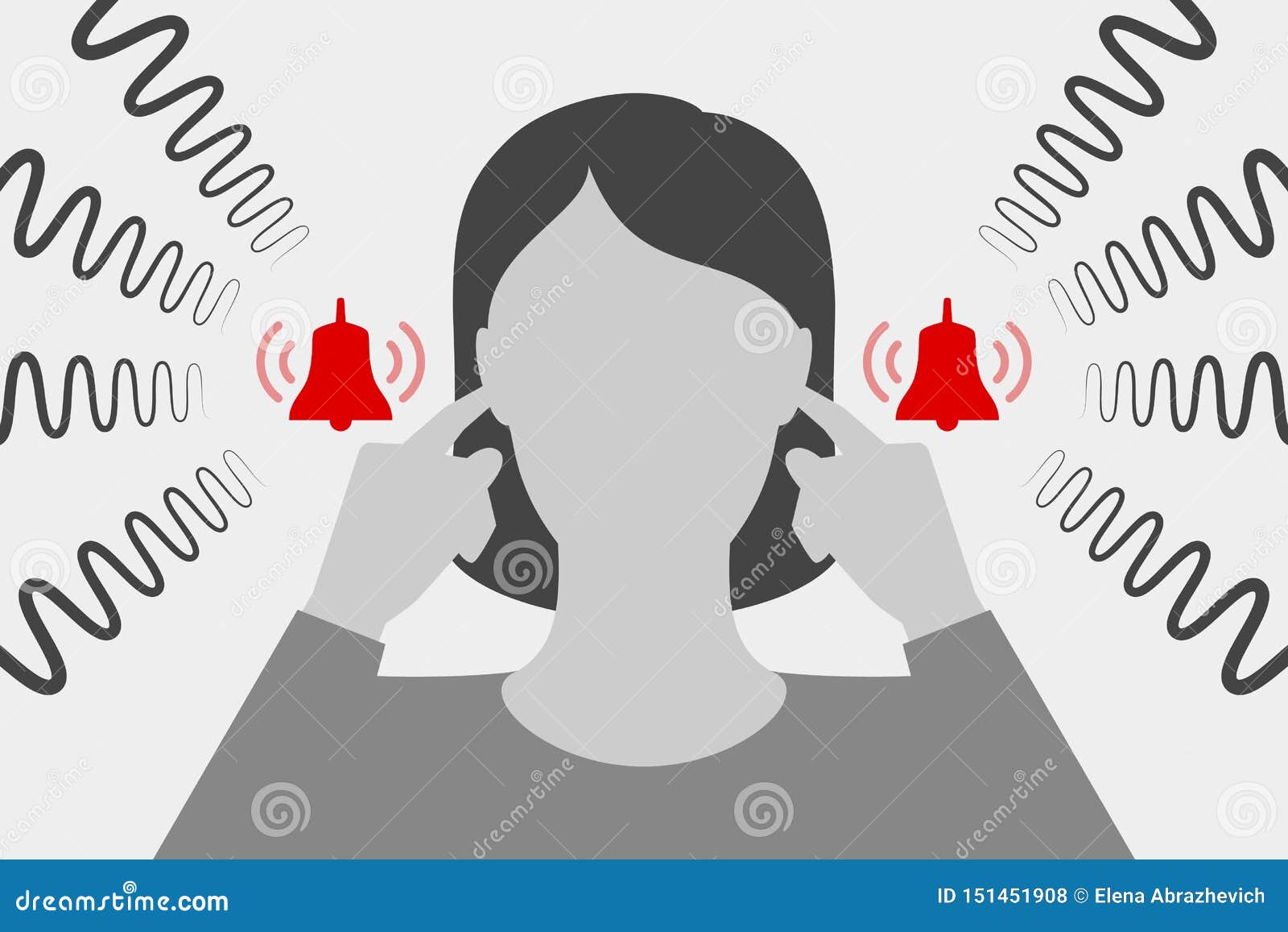 woman is suffering from tinnitus