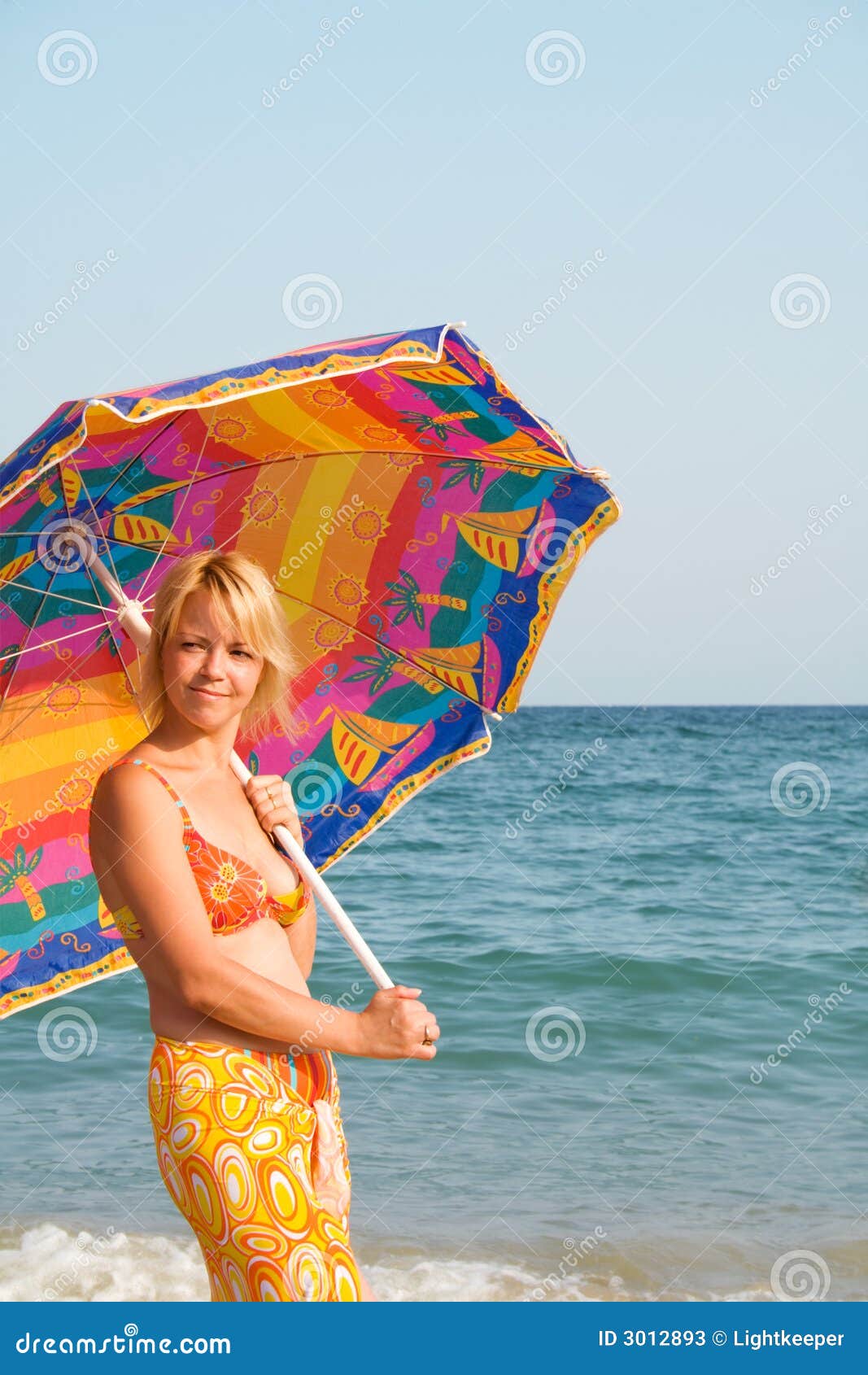 woman with sunshade