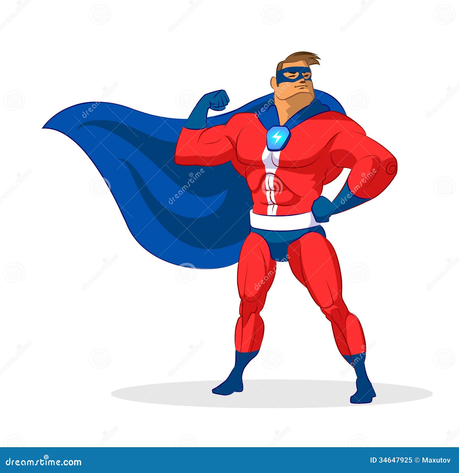 Woman super hero stock vector. Illustration of space - 34647925
